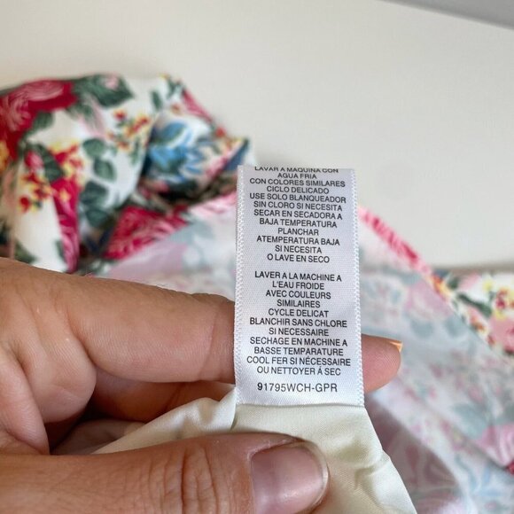 Wayf Women Beatrix Puff Sleeve Floral Midi Maxi Dress Red XS Side Slit Lined NWT - Picture 9 of 11